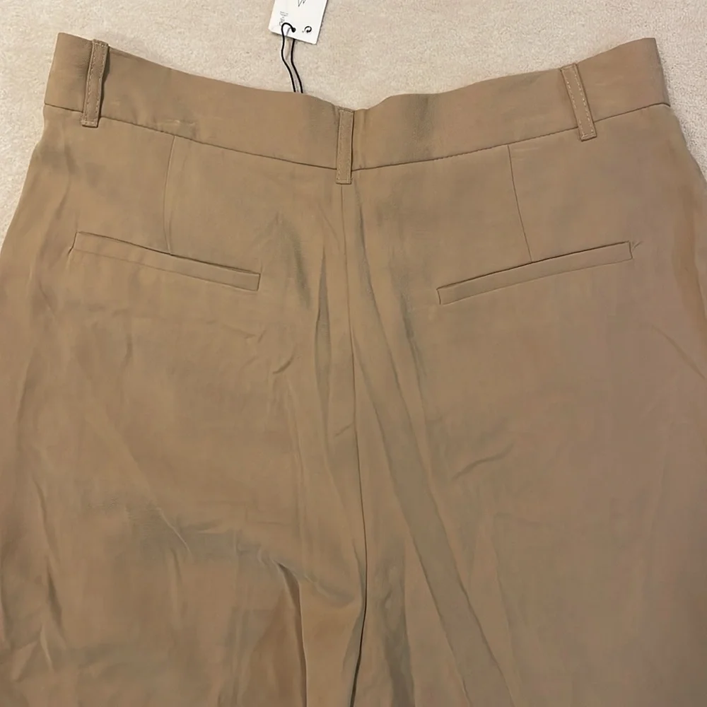 Zara beige wide leg trousers in size XL - Picture 10 of 12